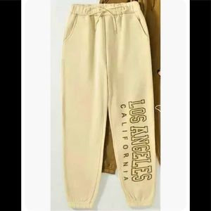 Shein Womens Letter Graphic Drawstring Sweatpants